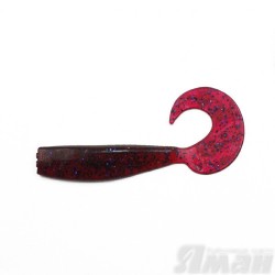 Твистер Yaman Lazy Tail Shad, 9" цвет 04 - Grape, 2 шт Y-LTS9-04