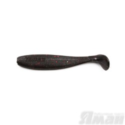 Виброхвост Yaman Sharky Shad, 5,5", цвет 31 - Black Red Flake, 5 шт Y-SS55-31