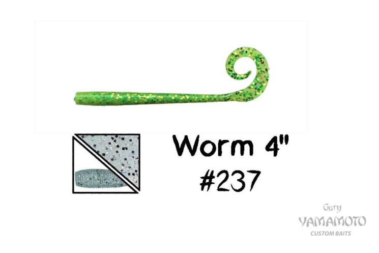 Приманка червь Gary Yamamoto Worm 4" цвет 237, 10 шт