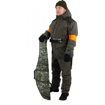 Костюм охотника демисезонный HUNTER PRO (темная олива), бесшумная ткань Финляндия, Helios