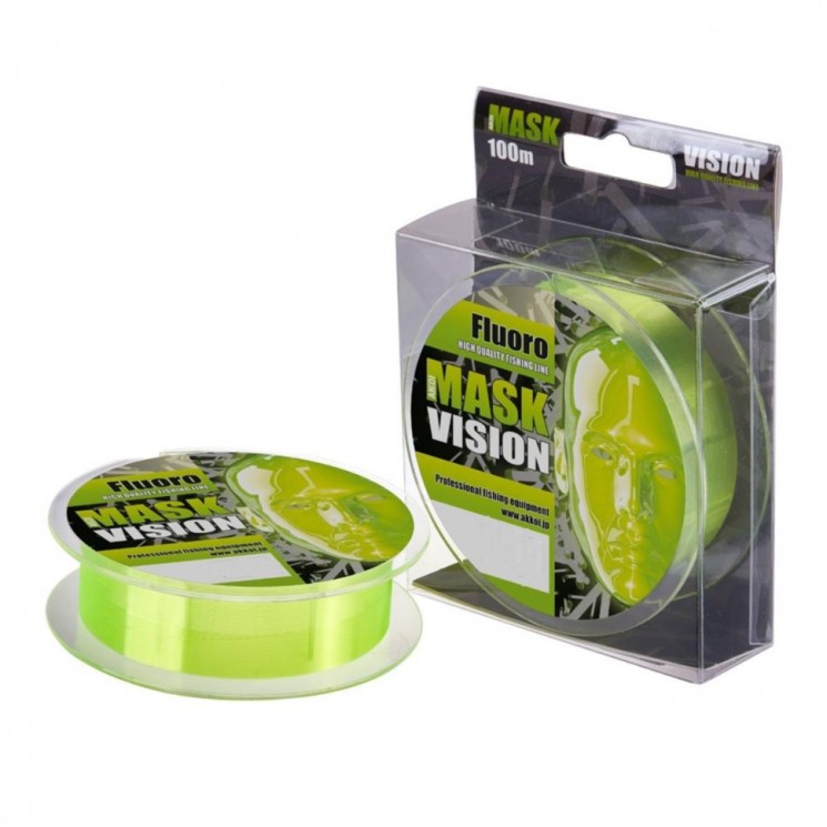 Леска Akkoi Mask Vision 0,346мм 100м флуоресцентный MVI100/0.346