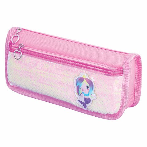 Пенал косметичка Юнландия Русалка 2 отделения 228975