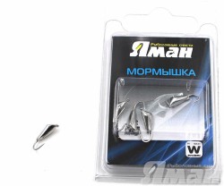 Мормышка вольфрам Яман Дрейссена с ушками, р.6, 1,50 г, цвет никель (5 шт.) Я-МР303