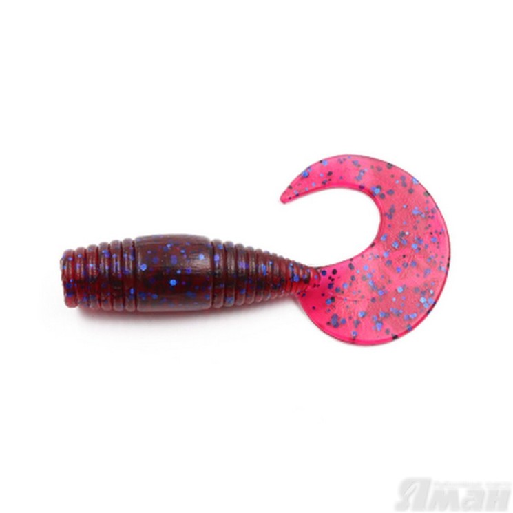 Твистер Yaman Spry Tail, 3" цвет 04 - Grape, 8 шт Y-ST3-04