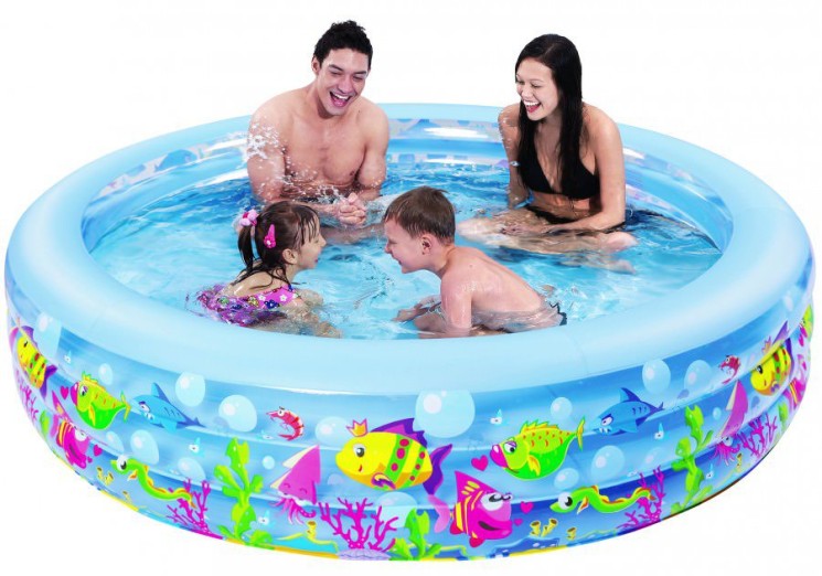 Бассейн надувной детский Jilong Aquarium (17027) 185х50 см