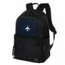 Рюкзак Brauberg Fashion City карман-антивор, Airplane, черный, 44х31х16 см, 271675