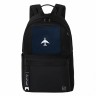 Рюкзак Brauberg Fashion City карман-антивор, Airplane, черный, 44х31х16 см, 271675