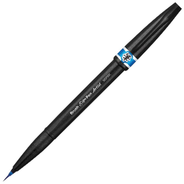 Ручка-кисть Pentel Brush Sign Pen Artist голубая SESF30C-S