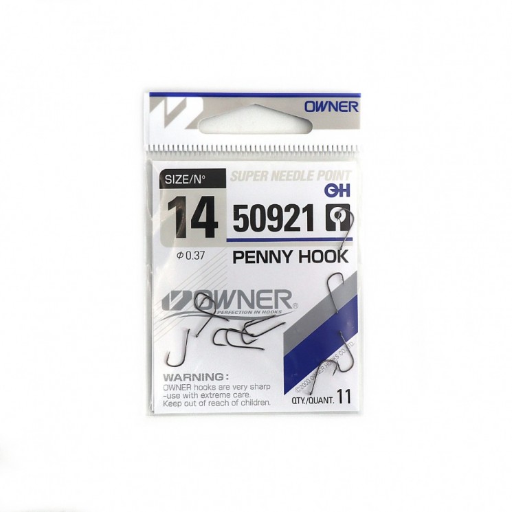 Крючок Owner Penny Hook BC №14 (11 шт)