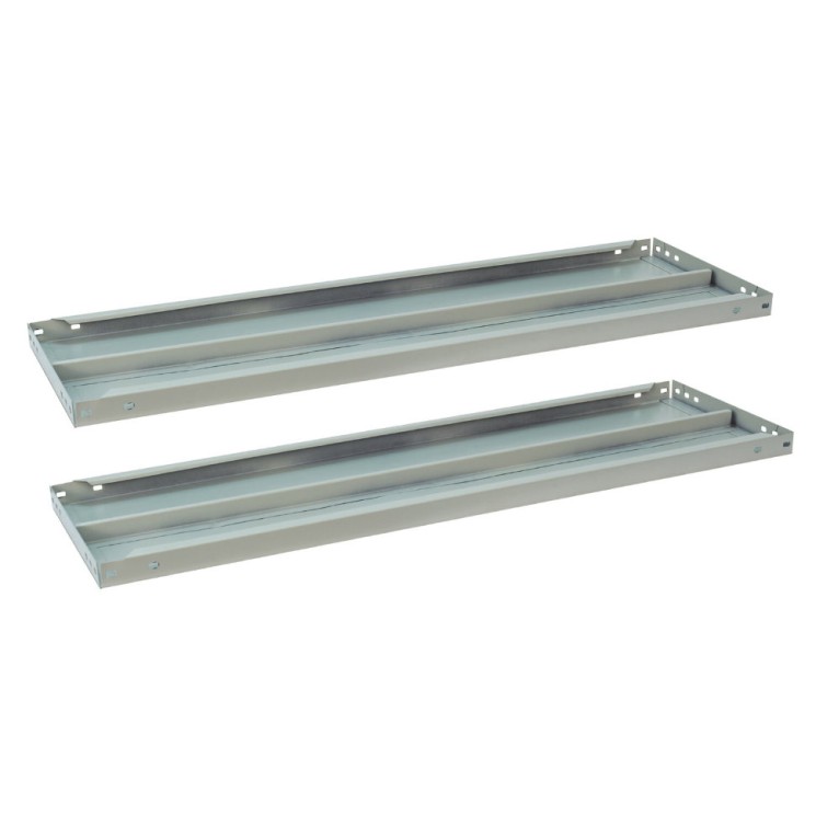 Полки к металлическому стеллажу Brabix MS/MS KD, 100х50 см, 2 шт (S241BR205102)