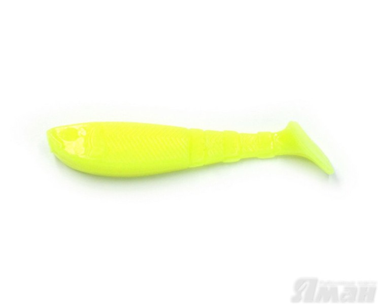 Виброхвост Yaman Light-Flake, 2,5", цвет 02 - Chartreuse, 6 шт Y-LF25-02