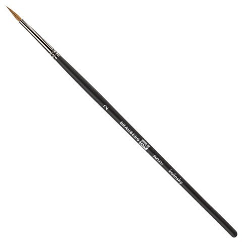 Кисть художественная Brauberg Art Classic колонок, круглая, № 2, короткая ручка 200931