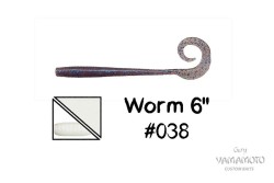 Приманка червь Gary Yamamoto Worm 6" цвет 038, 10 шт