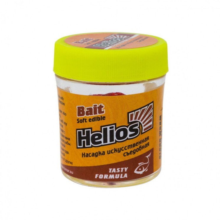 Насадка искусственная съедобная Helios Мотыль (Blood worm) 40г HS-NM-BW