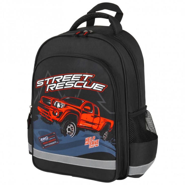 Рюкзак Пифагор School, 1 отделение, 3 кармана, Powerful jeep, 38x28х14 см, 271410