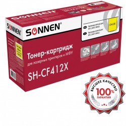 Картридж лазерный Sonnen SH-CF412X для HP LJ Pro желтый 6500 страниц 363948