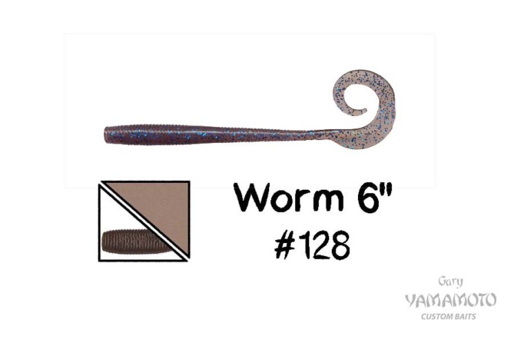 Приманка червь Gary Yamamoto Worm 6" цвет 128, 10 шт