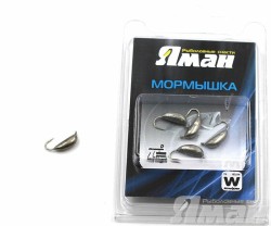 Мормышка вольфрам Яман Банан с ушками, р.1,50, 0,20 г, цвет никель (5 шт.) Я-МР1282