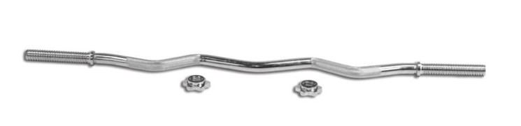 Гриф W-образный до 120 кг, 120 см d-25мм R0230