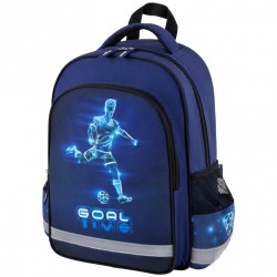Рюкзак Пифагор School, 1 отделение, 3 кармана, Goal, 38x28х14 см, 271411
