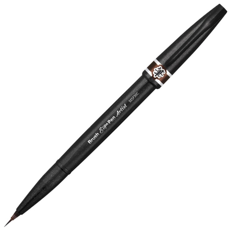 Ручка-кисть Pentel Brush Sign Pen Artist коричневая SESF30C-E