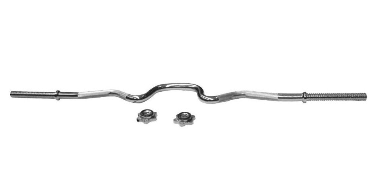 Гриф Z-образный до 120 кг, 120 см d-25 мм R0229