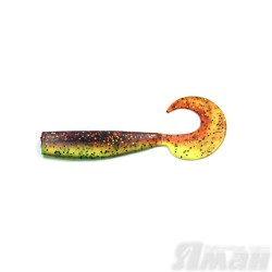 Твистер Yaman Lazy Tail Shad, 9" цвет 20 - Kiwi Shad, 2 шт Y-LTS9-20