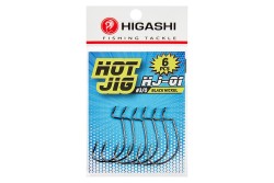 Крючок офсетный Higashi Hot Jig HJ-01 №3/0 Black Nickel (6 шт)