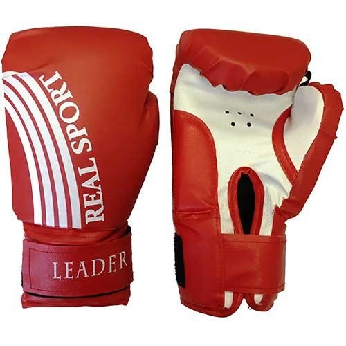 Перчатки боксерские Leader 10 унций, красный