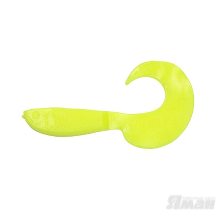 Твистер Yaman Mermaid Tail, 3" цвет 02 - Chartreuse, 10 шт Y-MT3-02