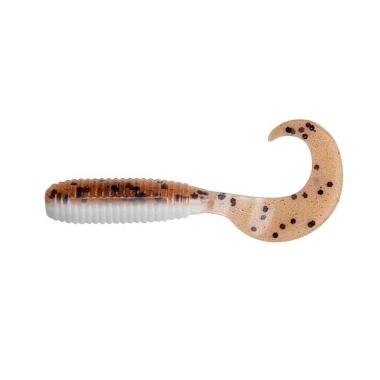 Твистер Helios Тiny Credo 1,55"/4 см, цвет Rusty & White 12 шт HS-8-005