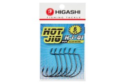 Крючок офсетный Higashi Hot Jig HJ-01 №4/0 Black Nickel (6 шт)