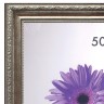 Рамка премиум 50х70 см пластик багет 33 мм Dorothy серебро 390735