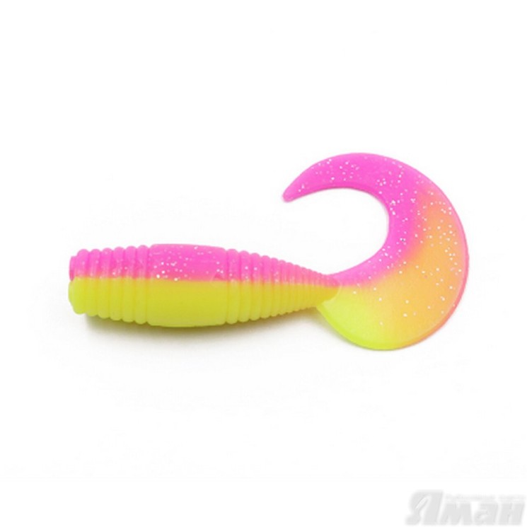 Твистер Yaman Spry Tail, 3" цвет 24 - Gum, 8 шт Y-ST3-24