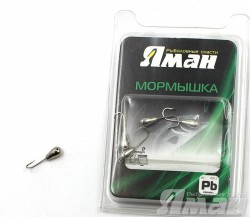 Мормышка Яман капля с отв., цвет NL, d 6 (5 шт.) Я-МР53