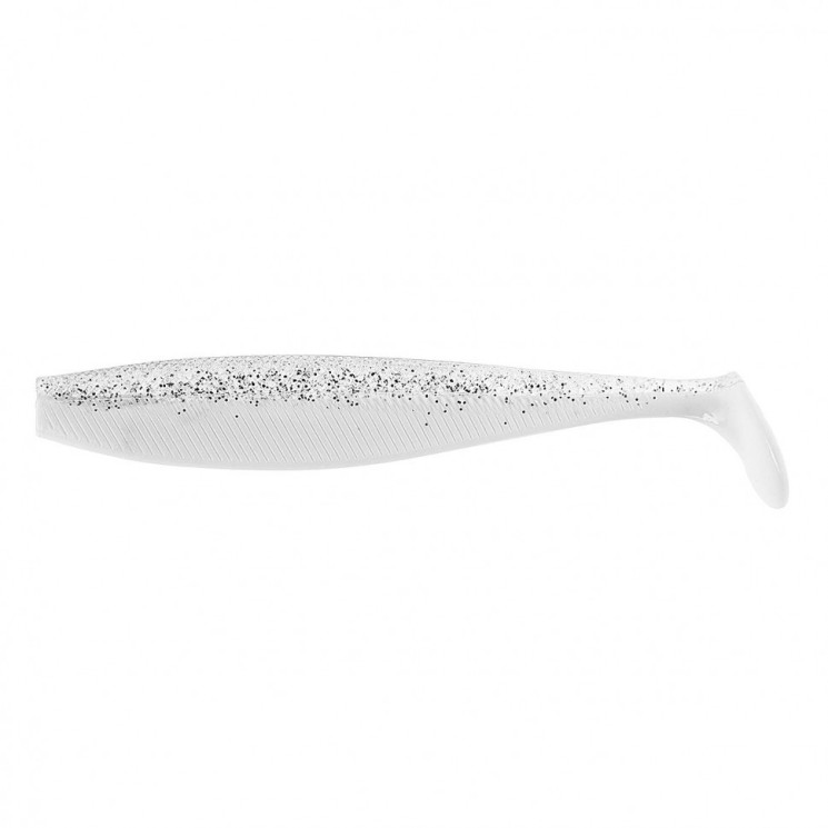 Виброхвост Helios Trofey 5.5"/14 см, цвет White & Sparkles 4 шт HS-25-002