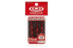 Крючок двойник Vanfook DW-31 №10 Red (8 шт)