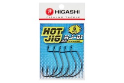 Крючок офсетный Higashi Hot Jig HJ-01 №5/0 Black Nickel (5 шт)