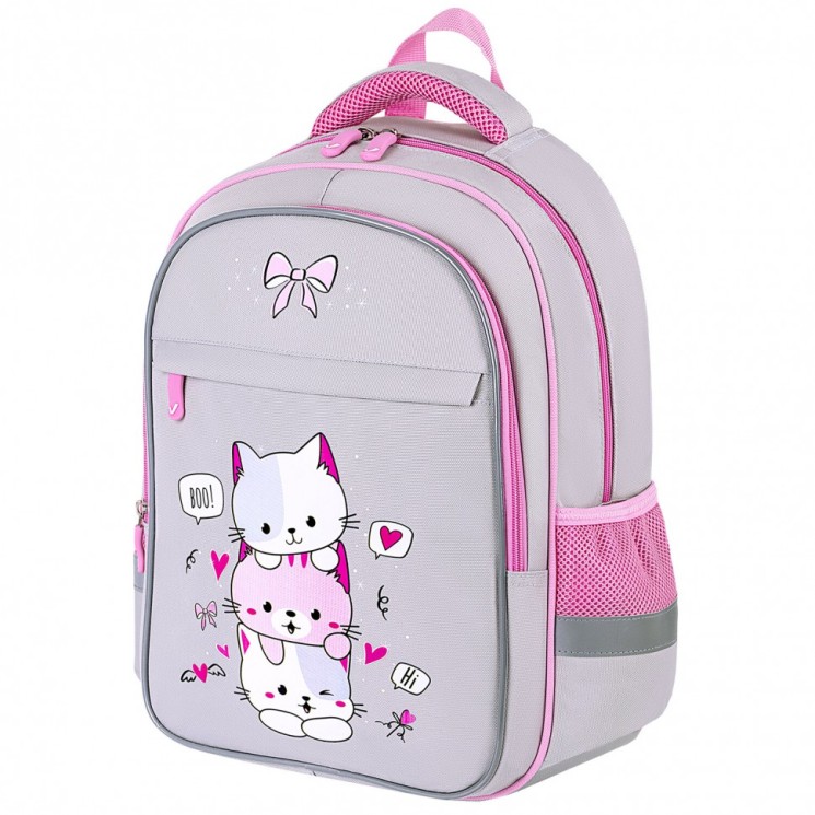 Рюкзак Brauberg Favour, 2 отделения, 3 кармана, Fluffy kittens, 40х29х15 см, 271417