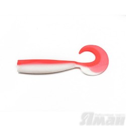 Твистер Yaman Lazy Tail Shad, 9" цвет 27 - Red White, 2 шт Y-LTS9-27