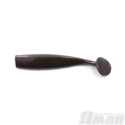 Виброхвост Yaman Spry Minnow, 4" цвет 31 - Black Red Flake, 5 шт Y-SM4-31