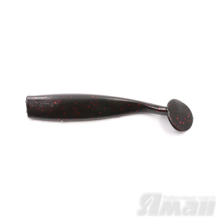 Виброхвост Yaman Spry Minnow, 4" цвет 31 - Black Red Flake, 5 шт Y-SM4-31