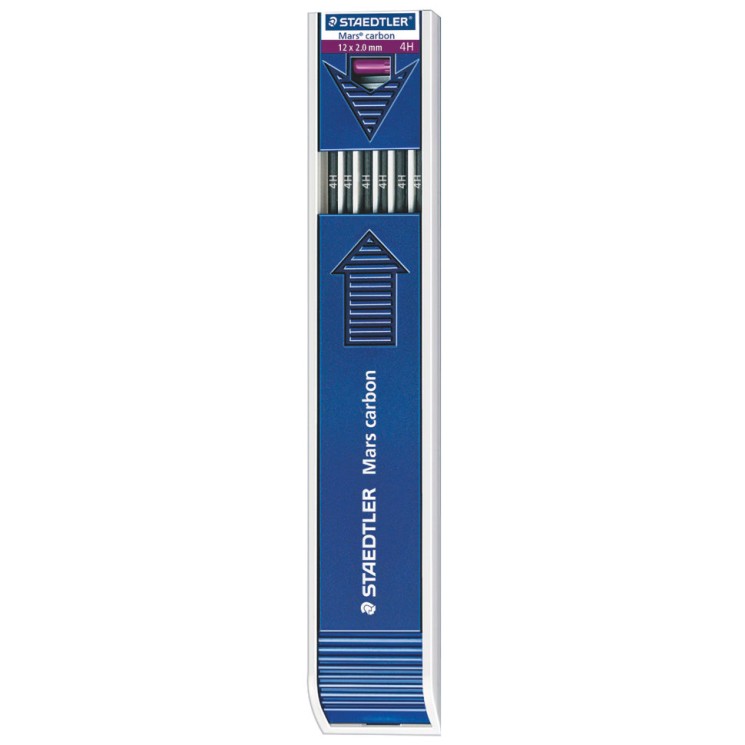 Грифель для цангового карандаша 130 мм Staedtler Mars 4H 2 мм 12 шт 200-4H