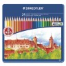 Карандаши цветные Staedtler  Noris club 24 цвета в пенале 145 CM24