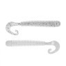 Твистер Helios Credo Long Body 2,95"/7,5 см, цвет White & Sparkles 12 шт HS-9-002