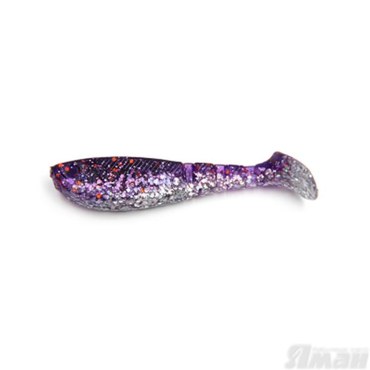 Виброхвост Yaman Light-Flake, 3", цвет 19 - Silver Violet, 5 шт Y-LF3-19
