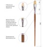 Кисть художественная Brauberg Art Classic щетина, овальная, № 24, длинная ручка 200738