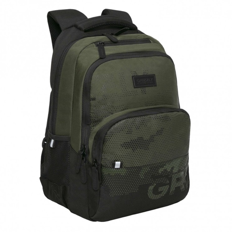 Рюкзак Grizzly анатомический, 2 отделения, MILITARY, 45х32х23 см, RU-330-7/3