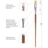 Кисть художественная Brauberg Art Classic щетина, овальная, № 22, длинная ручка 200737