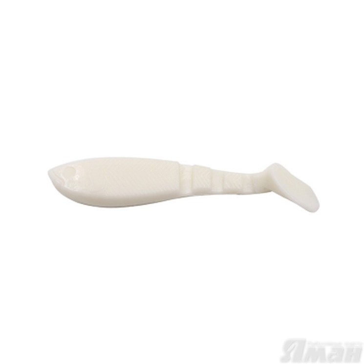 Виброхвост Yaman Light-Flake, 4", цвет 01 - White, 4 шт Y-LF4-01